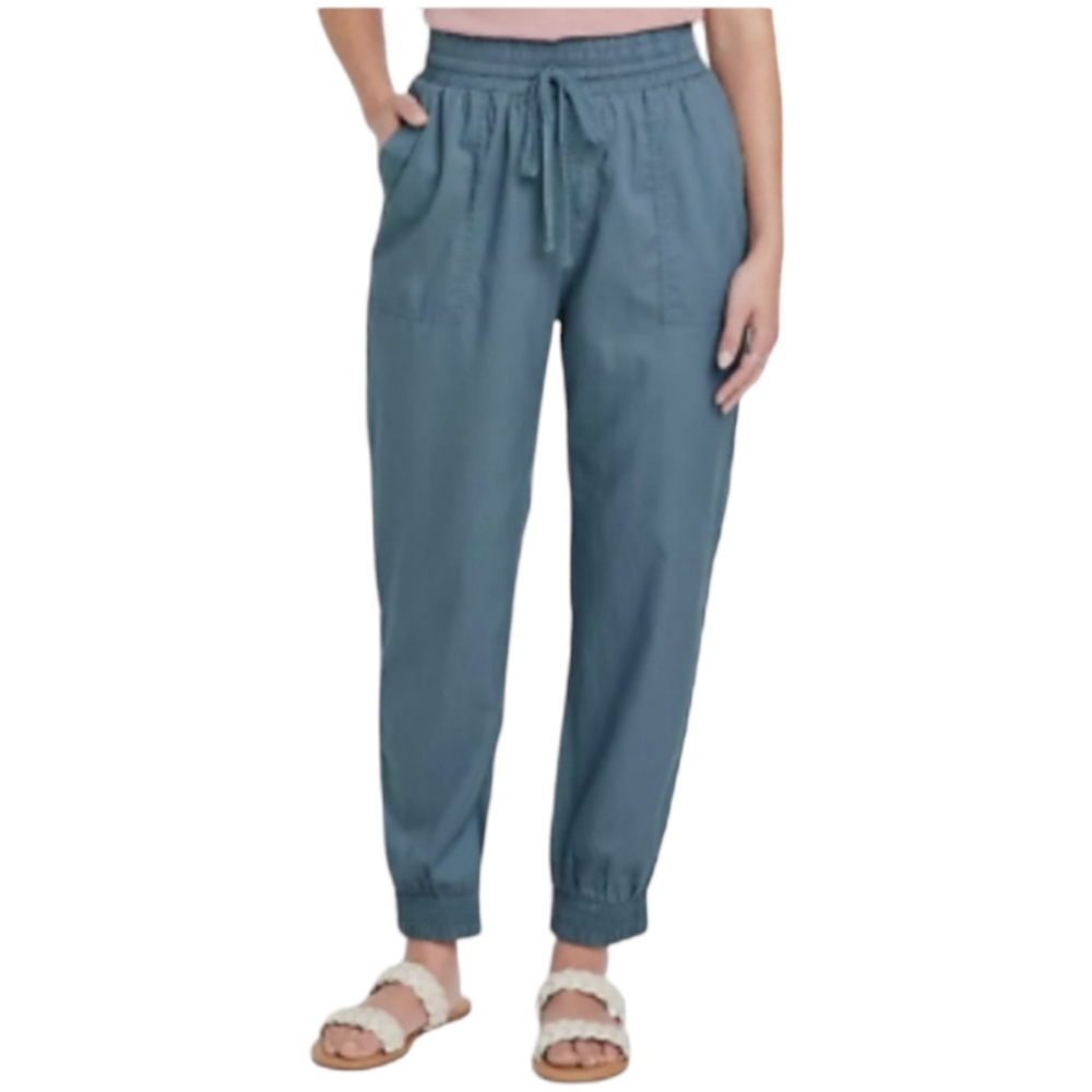 Women's High-Rise Woven Ankle Jogger Pants | A New Day™ | X Large